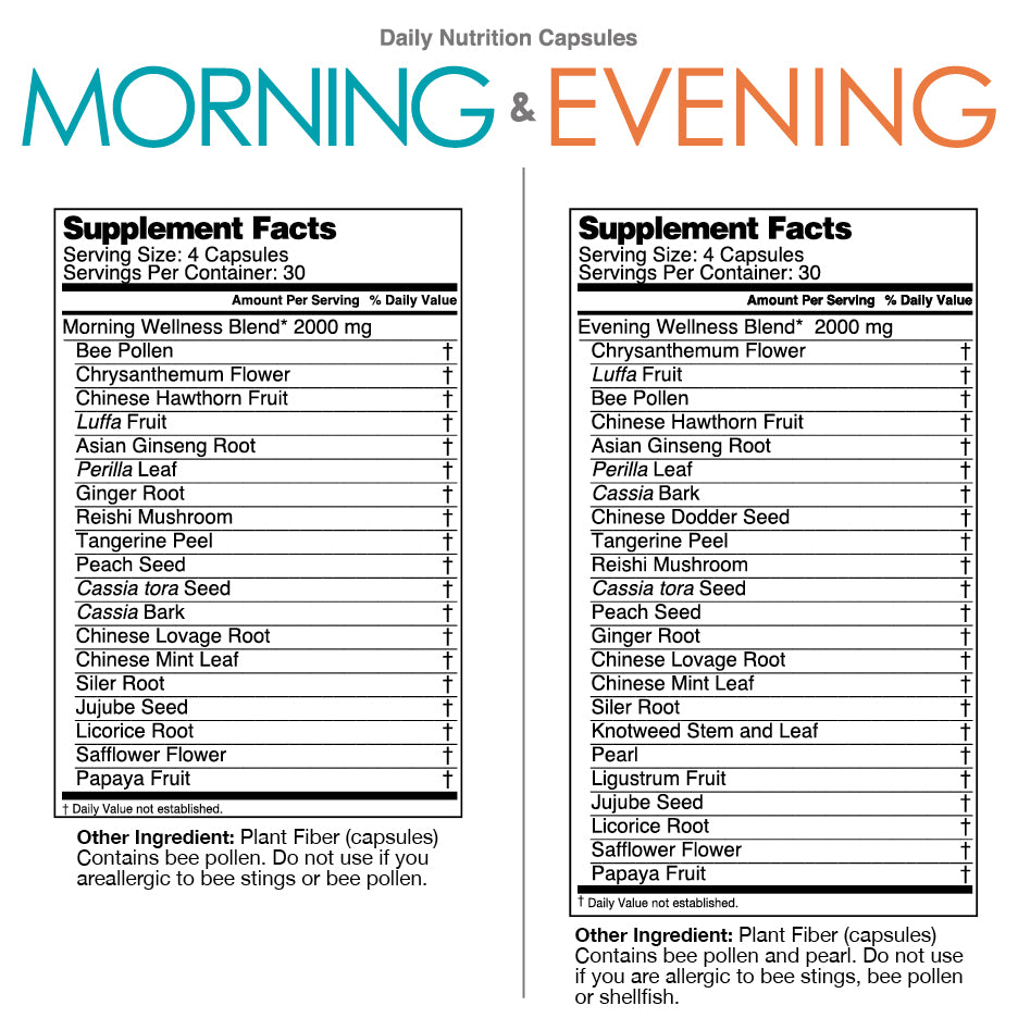Daily Nutrition Capsules Morning & Evening 2 pk